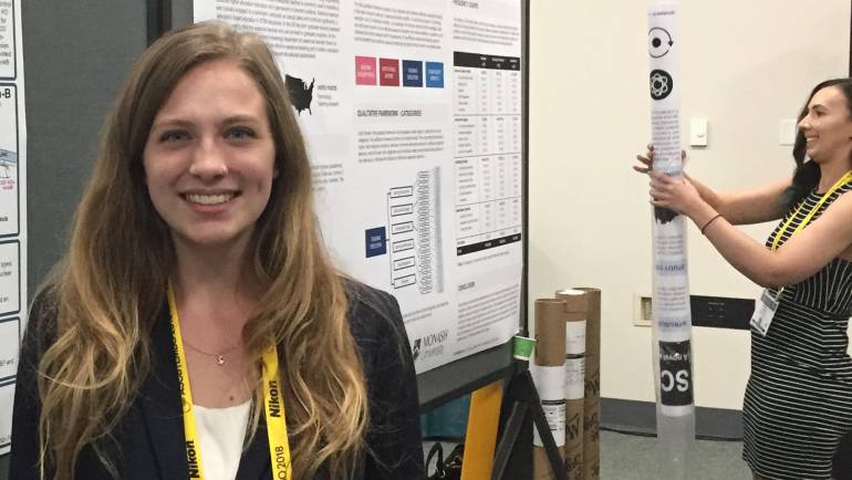 Sam wins Honorable Mention in the Undergraduate Poster Competition at ASCB! Congrats Sam!